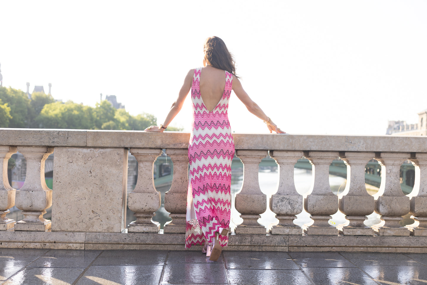 Robe maille colorée