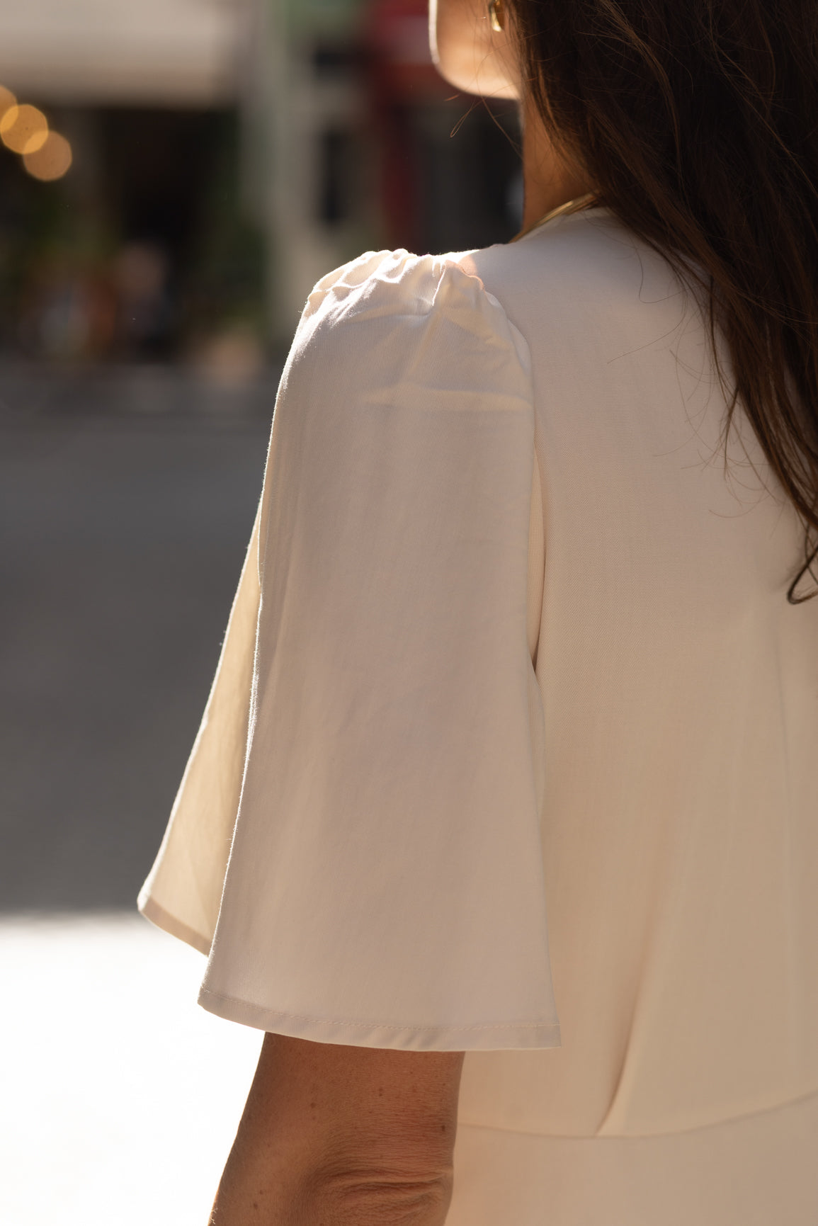 Robe portefeuille sable