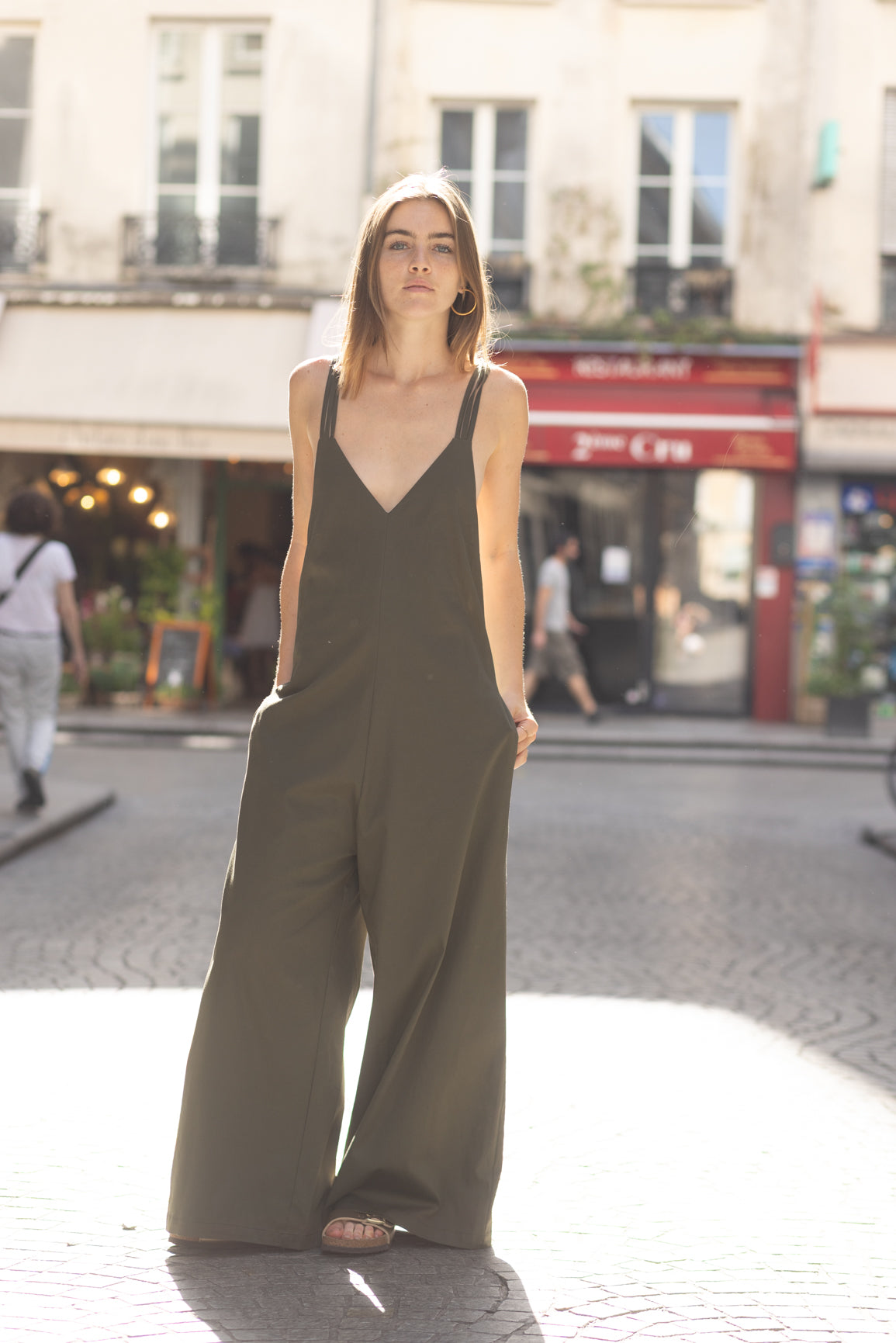 Combinaison pantalon kaki