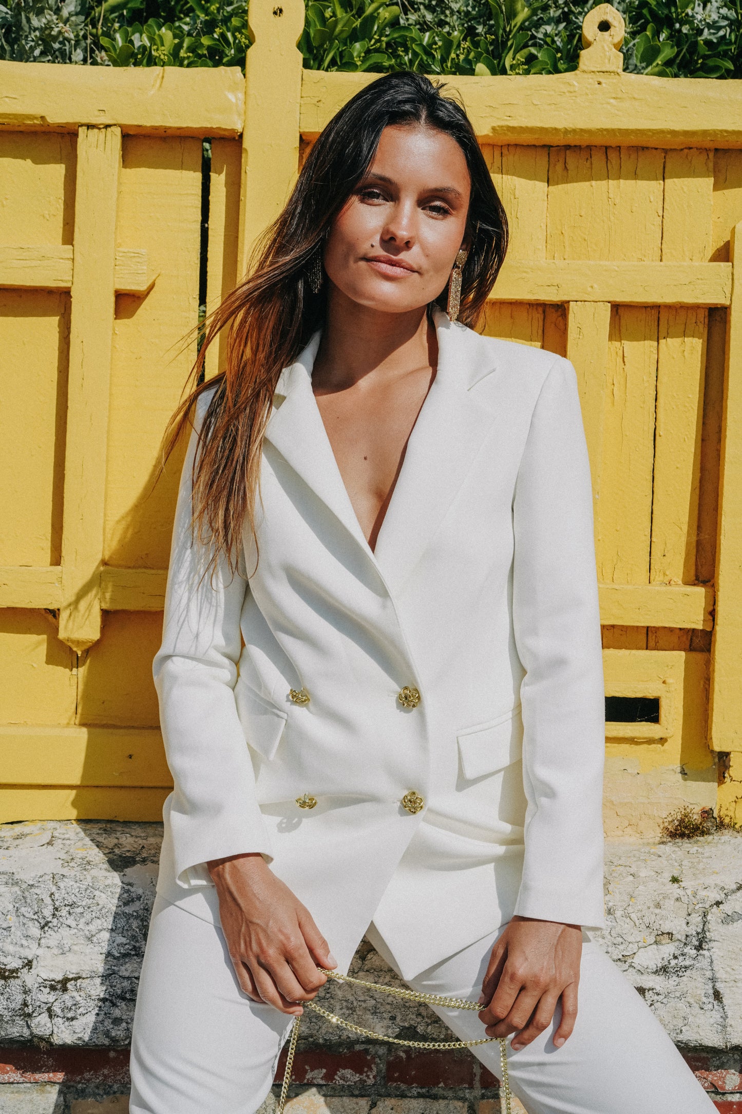 Blazer blanc tailleur COSMOS