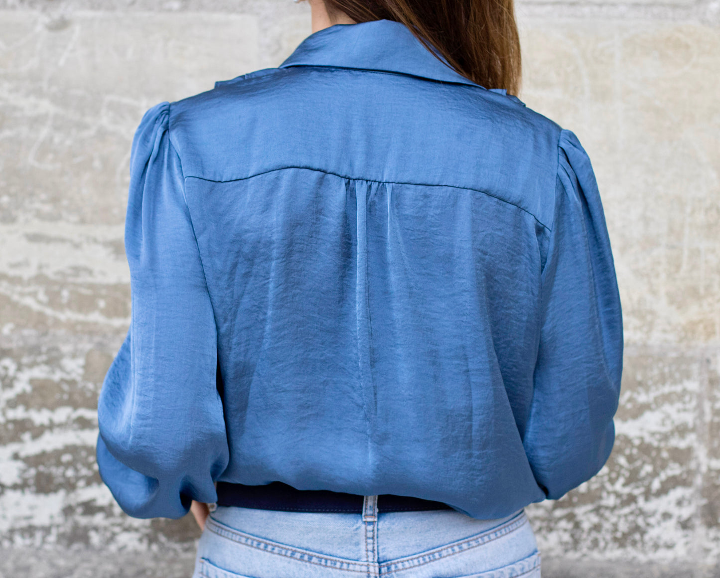 Chemisier ALBERTINE bleu