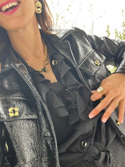 Chemisier ALBERTINE noire