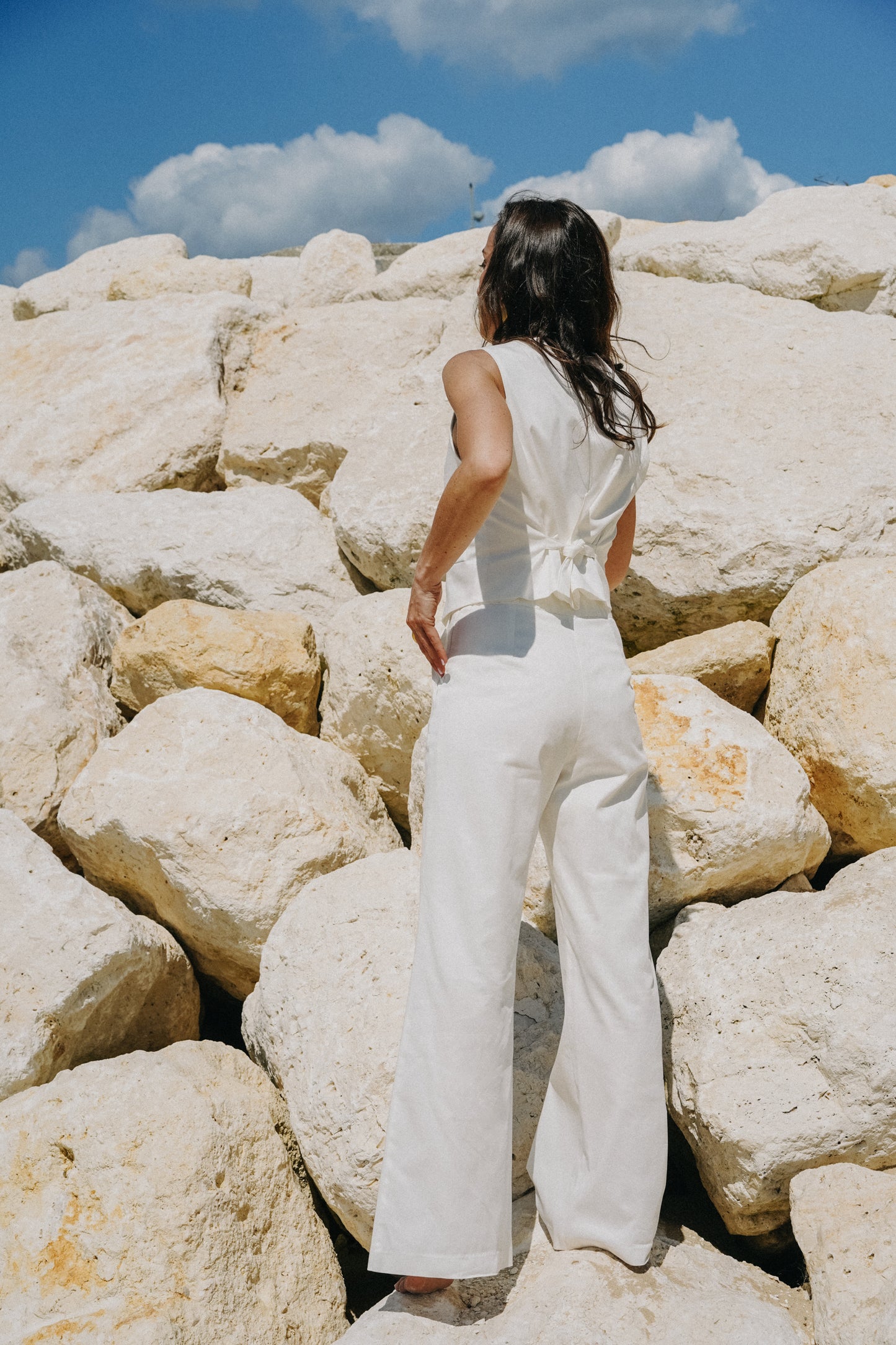 Gilet costume coton JASMIN