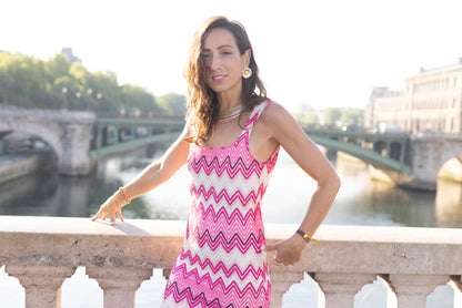 Robe maille colorée