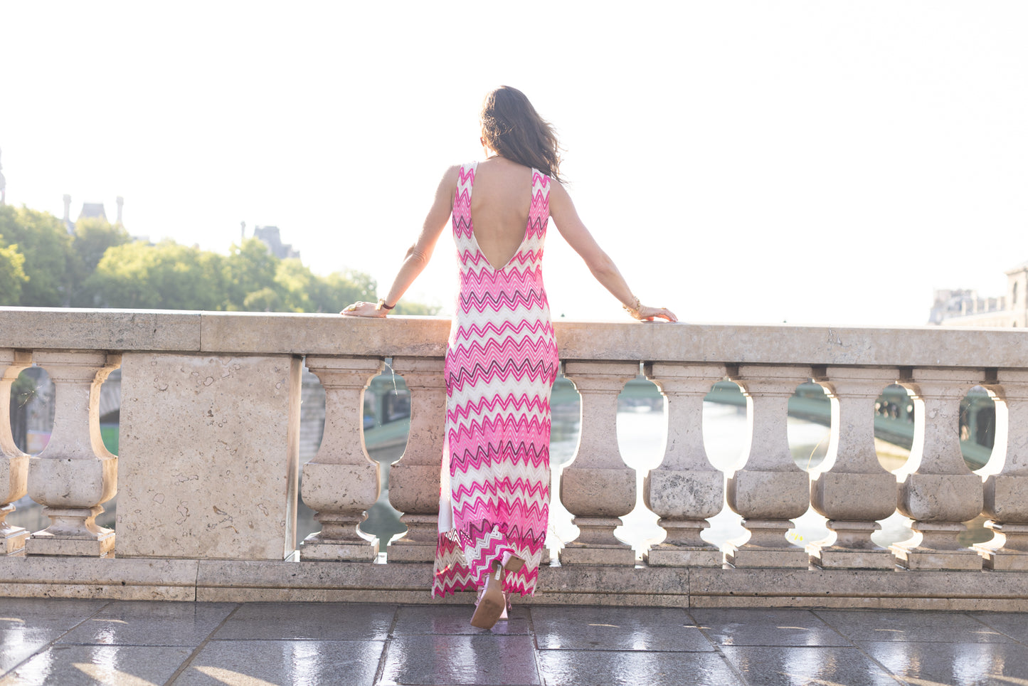 Robe maille colorée