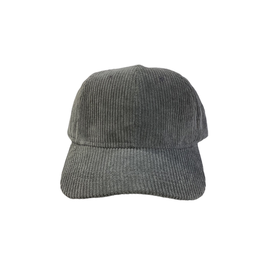 Casquette velours gris