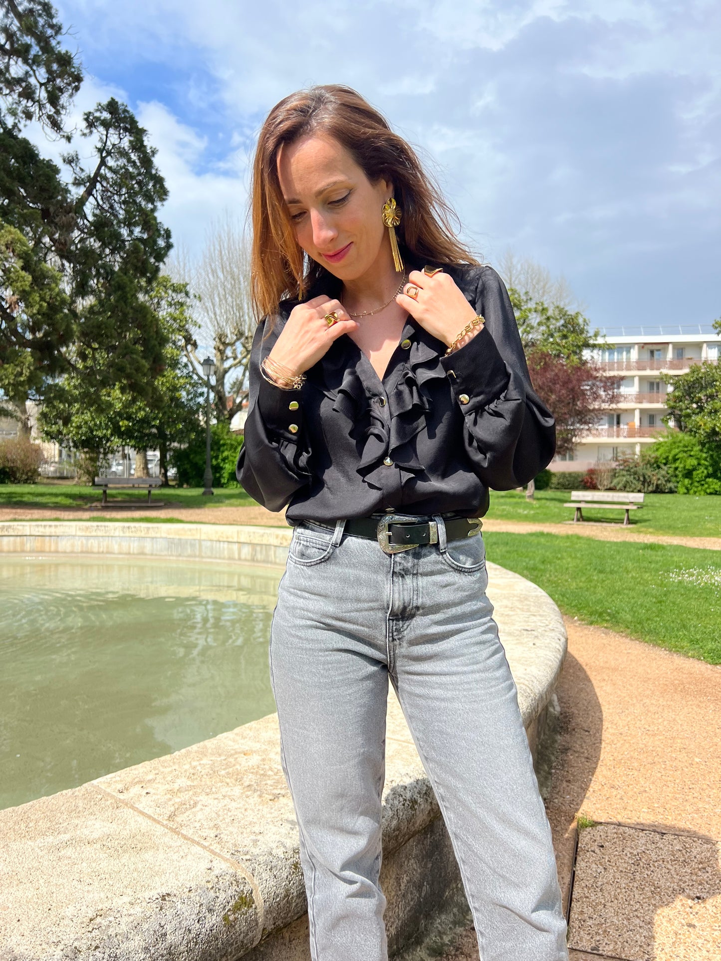Chemisier ALBERTINE noire