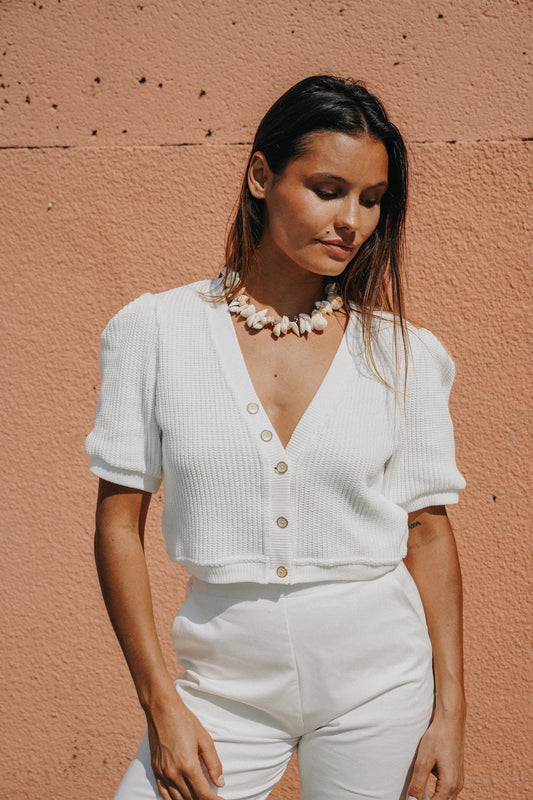 Gilet blanc ANÉMONE