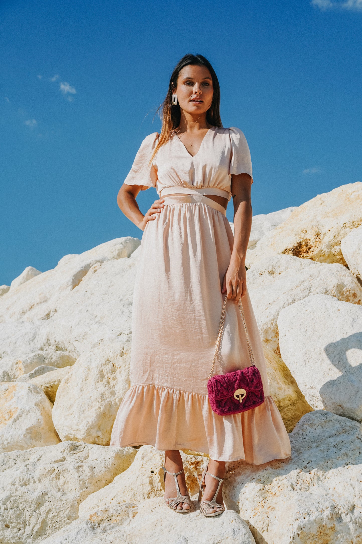 Robe ANTHEMIS rose pâle