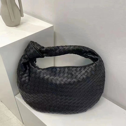 Sac à bandoulière tissé en cuir végétalien