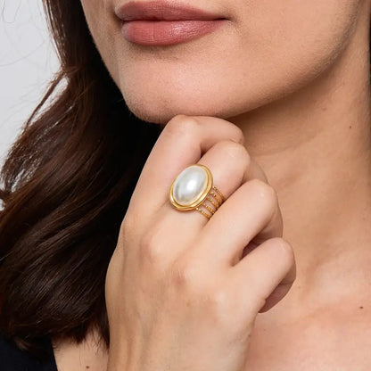 Bague avec perle