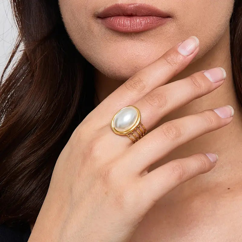 Bague avec perle